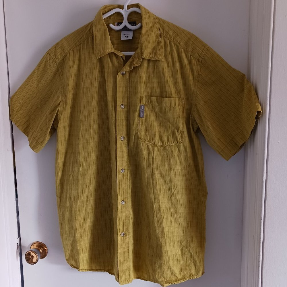 Columbia Sportswear Men's Shirt Button Down, Large 100% Cotton